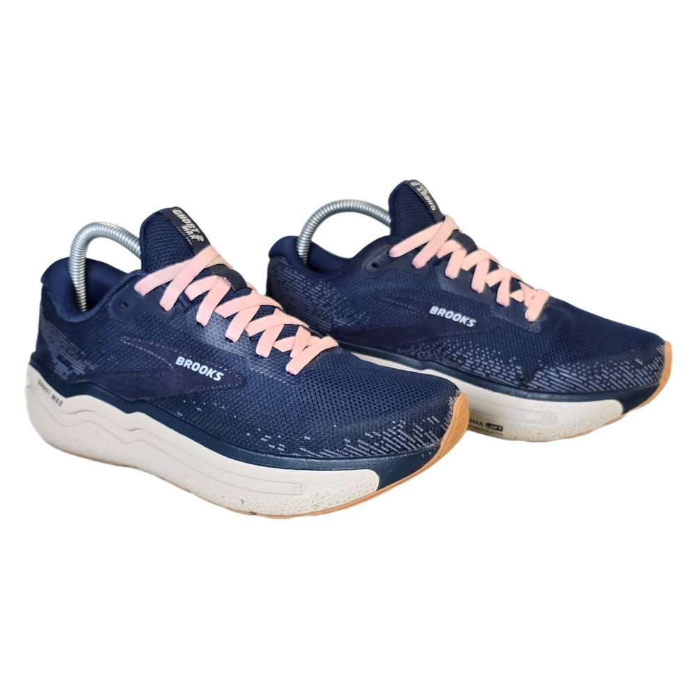Brooks Ghost Max 2 Men's Sz 7.5 Running Shoes Peacoat/Stone/Biscuit Women's 8.5